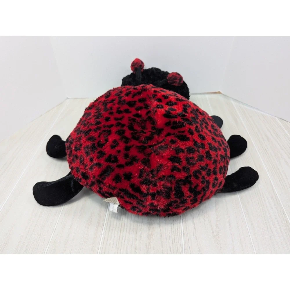 Dandee Large Ladybug Pillow Plush heart eyes cheeks round body - Picture 5 of 9